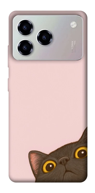 Чохол на ZTE Blade A76 Peeping cat фото 1 з 1