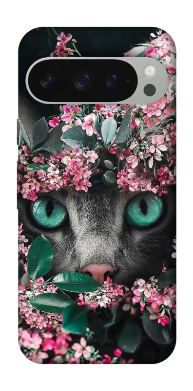 Чохол на Google Pixel 10 Pro XL Кіт в квітах фото 1 з 1