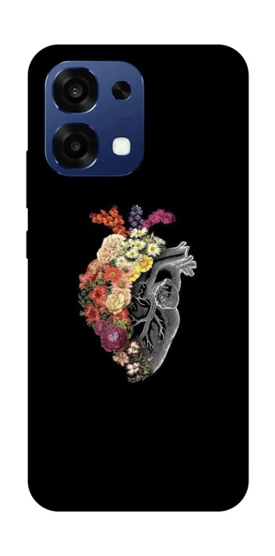 Чохол на Oppo A6 Pro 4G/5G Heart with flowers фото 2 з 2