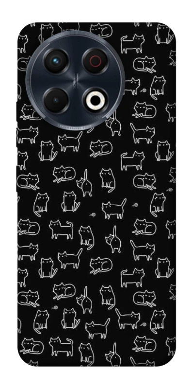 Чохол на TECNO Spark 30 Pro (KL7) Black Cats фото 1 з 1