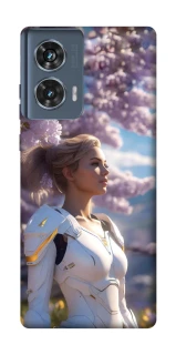 Чехол на Motorola Edge 50 Cyber space girl ver.1 фото 1 из 1
