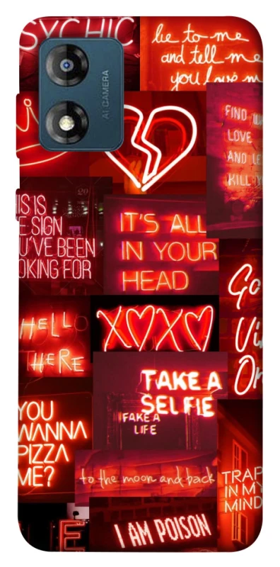 Чохол на Motorola Moto E13 Love collage ver.7 фото 1 з 1