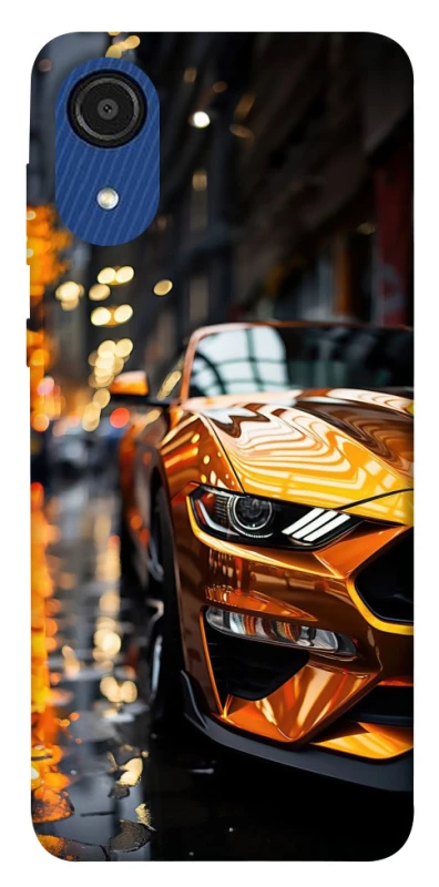 Чохол на Samsung Galaxy A03 Core Golden sports car фото 1 з 1