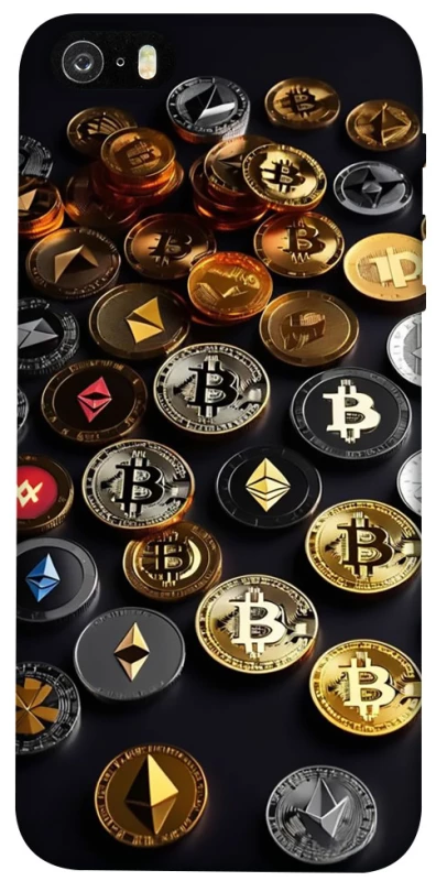 Чехол на Apple iPhone 5/5S/SE Many coins фото 1 из 1