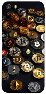 Чохол на Apple iPhone 5/5S/SE Many coins фото 1 з 1