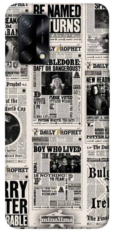 Чохол на Oppo A74 4G Harry Potter newspaper фото 1 з 1