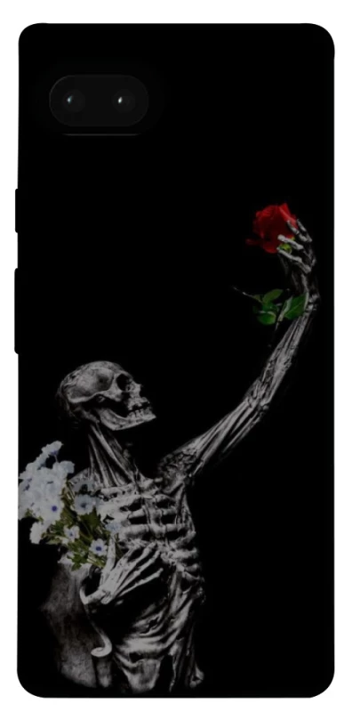 Чехол на Google Pixel 7a Skeleton vs Rose фото 1 из 1