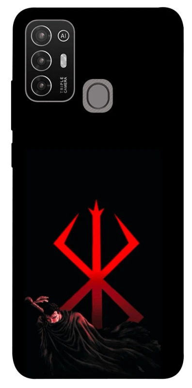 Чехол на ZTE Blade A52 Berserk Red Logo фото 1 из 1