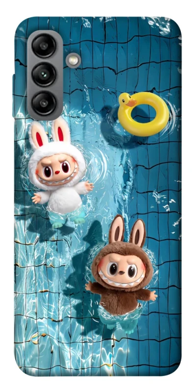 Чохол на Samsung Galaxy A04s Labubu in the pool фото 1 з 1