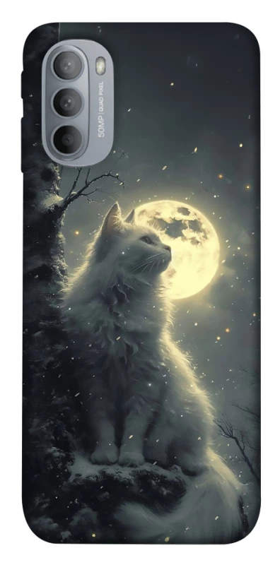 Чохол на Motorola Moto G31 Кіт під місяцем фото 1 з 1