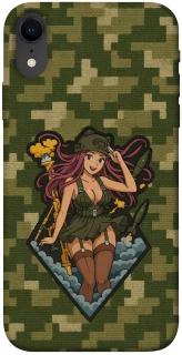Чехол на Apple iPhone XR (6.1") Military Waifu фото 1 из 1