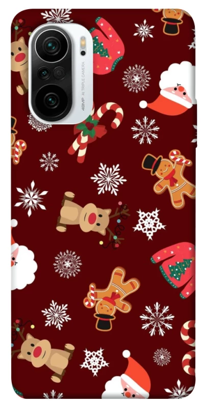 Чохол на Xiaomi Redmi K40 / K40 Pro / K40 Pro+ / Poco F3 Новорічний v6 фото 1 з 1