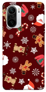 Чехол на Xiaomi Redmi K40 / K40 Pro / K40 Pro+ / Poco F3 Новогодний v6 фото 1 из 1