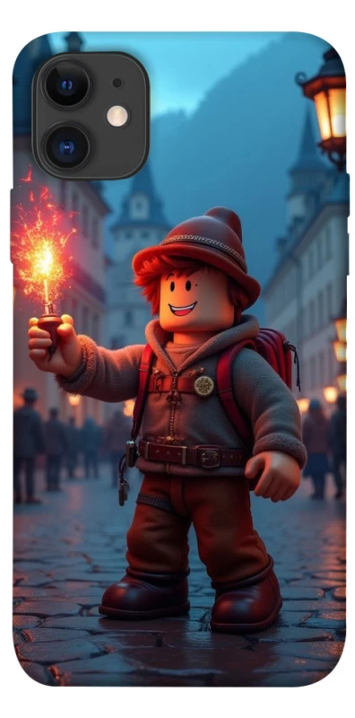 Чохол на Apple iPhone 11 (6.1") Roblox Fire Logo Blue Flames фото 1 з 1