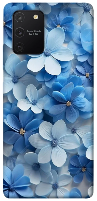 Чехол на Samsung Galaxy S10 Lite Синие цветы фото 1 из 1