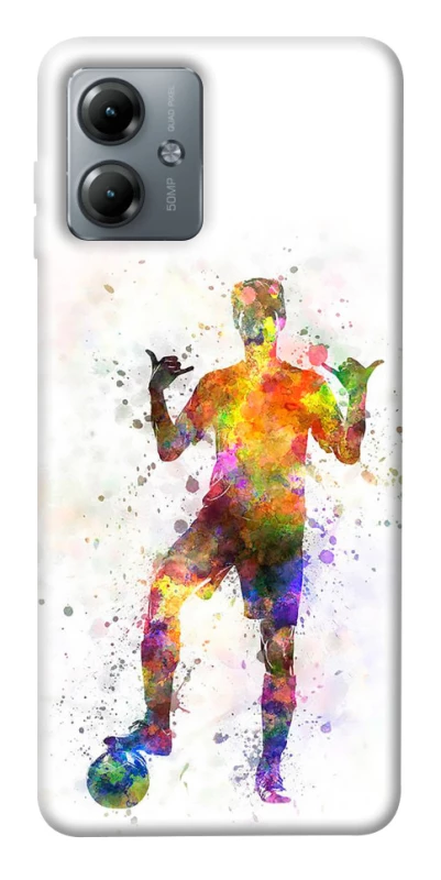 Чохол на Motorola Moto G14 Football Player v3 фото 1 з 1
