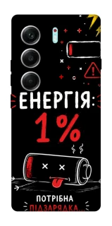Чехол на Tecno Camon 40 Pro Енергія: 1% фото 1 из 1