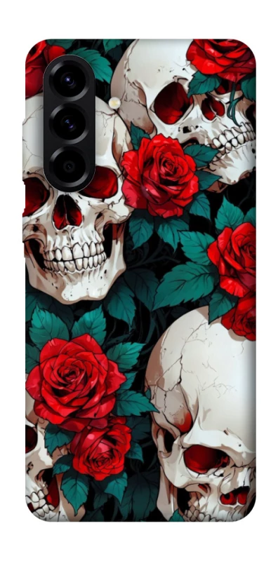 Чохол на Samsung Galaxy A56 5G skull and rose фото 1 з 1