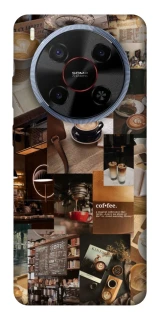 Чохол на ZTE Blade V70 Max Coffee collage ver.2 фото 1 з 1