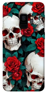 Чохол на Samsung Galaxy S9 skull and rose фото 1 з 1