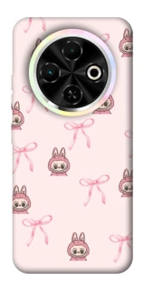 Чохол на TECNO Spark 30C Pink bows and Labubus фото 1 з 1