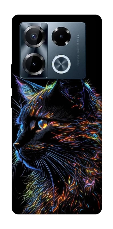 Чехол на Infinix Note 40 Pro 4G Черный кот фото 1 из 1