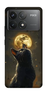 Чохол на Xiaomi Poco F6 Pro Кіт під місяцем v2 фото 1 з 1
