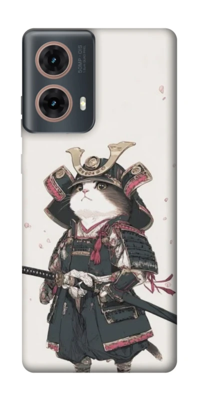 Чохол на Motorola Moto G85 Samurai Cat Warrior фото 1 з 1