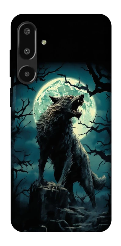 Чохол на Samsung Galaxy F16 Вовк під місяцем фото 1 з 1