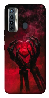 Чохол на TECNO Camon 17 Heart in the hands of a skeleton фото 1 з 1