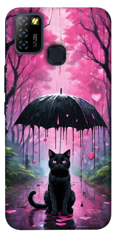 Чехол на Infinix Hot 10 Lite Black cat фото 1 из 1