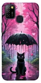 Чохол на Infinix Hot 10 Lite Black cat фото 1 з 1