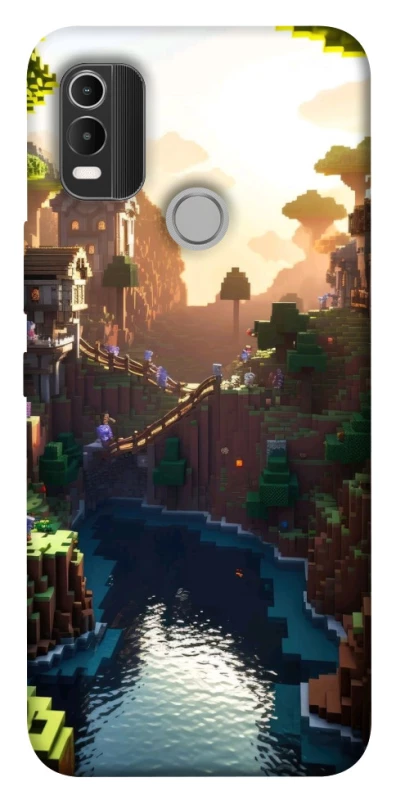 Чохол на Nokia C21 Plus Minecraft sunset фото 1 з 1