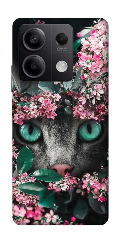 Чохол на Xiaomi Redmi Note 13 5G Кіт в квітах фото 1 з 1