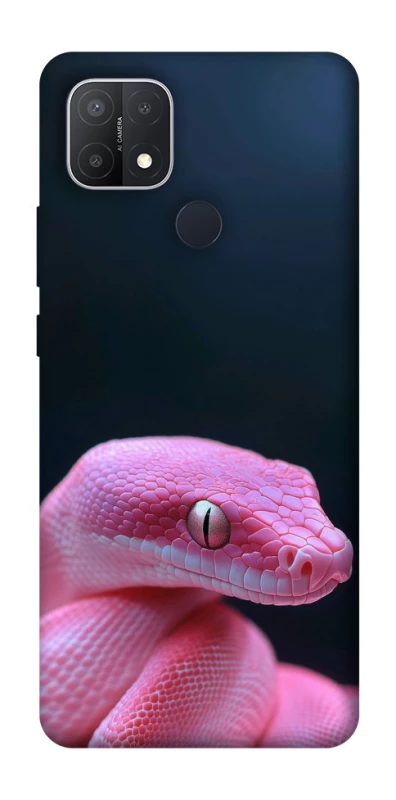 Чохол на Oppo A15s / A15 Рожева змія фото 1 з 1