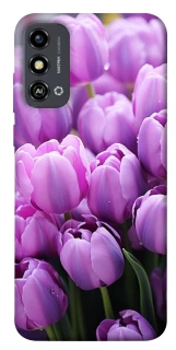 Чехол на ZTE Blade A53 Фиолетовые тюльпаны фото 1 из 1