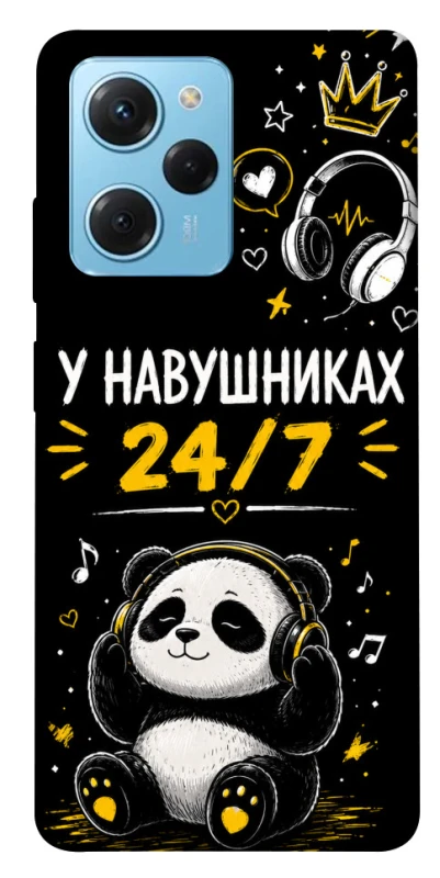 Чехол на Xiaomi Poco X5 Pro 5G У навушниках 24/7 фото 1 из 1