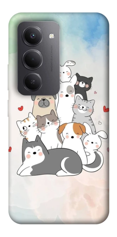 Чехол на Xiaomi Redmi 15 (Global) Funny Pets ver.2 фото 1 из 1
