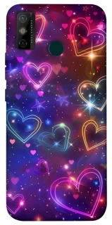 Чохол на TECNO Spark 6 Go Drawn hearts фото 1 з 1