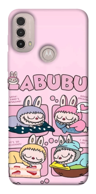 Чохол на Motorola Moto E40 Labubu Dreams Collage фото 1 з 1