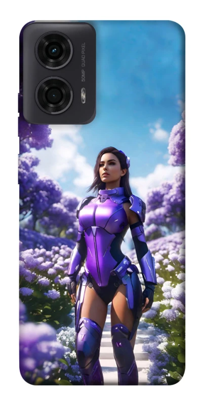 Чохол на Motorola Moto G04 Cyber space girl ver.4 фото 1 з 1