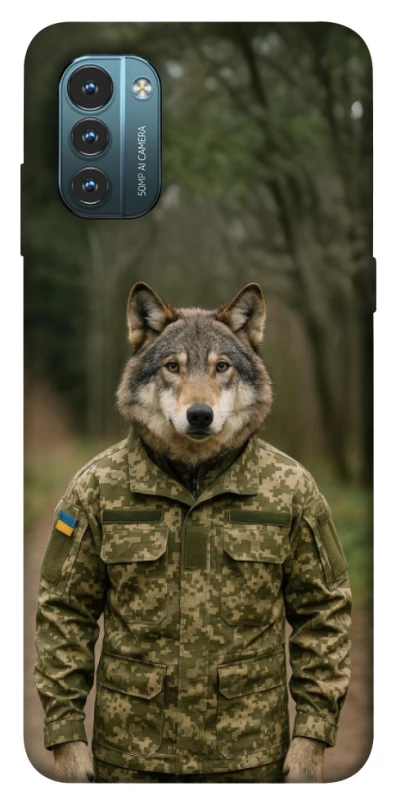 Чехол на Nokia G21 Волк защитник фото 1 из 1
