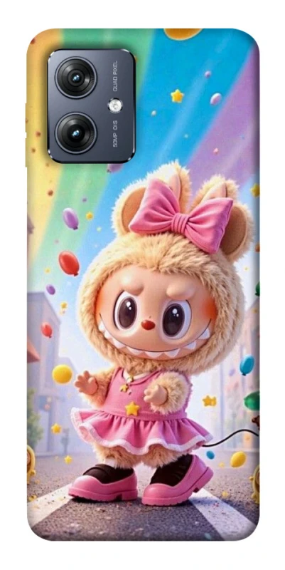 Чохол на Motorola Moto G54 Labubu rainbow фото 1 з 1