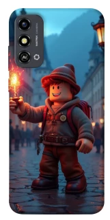 Чохол на ZTE Blade A53 Roblox Fire Logo Blue Flames фото 1 з 1