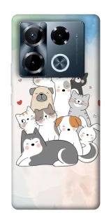 Чехол на Infinix Note 40 Pro 4G Funny Pets ver.2 фото 1 из 1