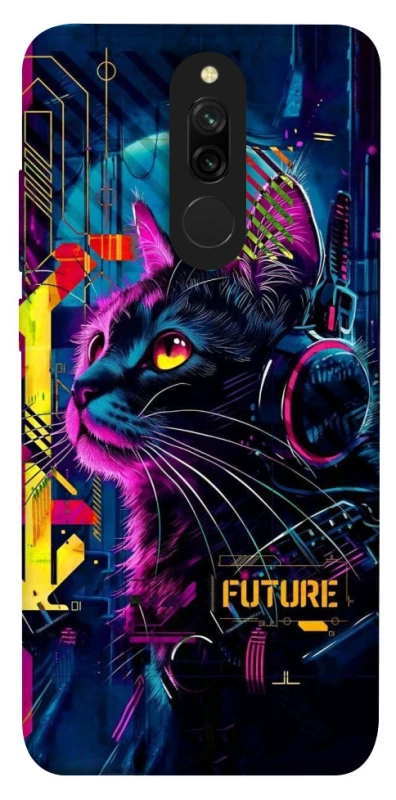 Чохол на Xiaomi Redmi 8 Cyber Cat v2 фото 1 з 1