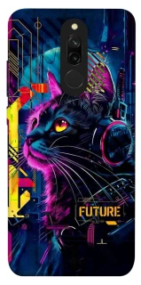Чохол на Xiaomi Redmi 8 Cyber Cat v2 фото 1 з 1