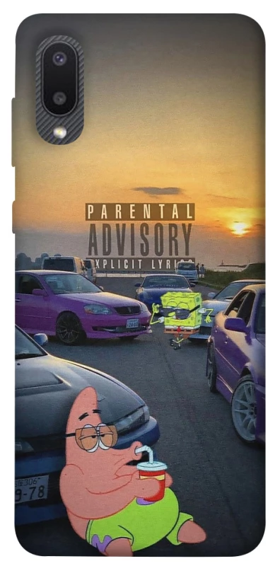 Чохол на Samsung Galaxy A02 Патрік на перегонах фото 1 з 1