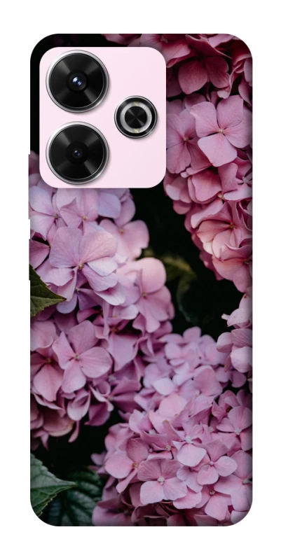 Чехол на Xiaomi Redmi 13 4G Розовые гартензии фото 1 из 1