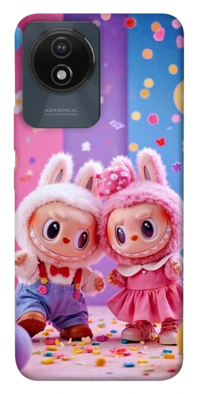 Чохол на Vivo Y02 Labubu twins ver.3 фото 1 з 1